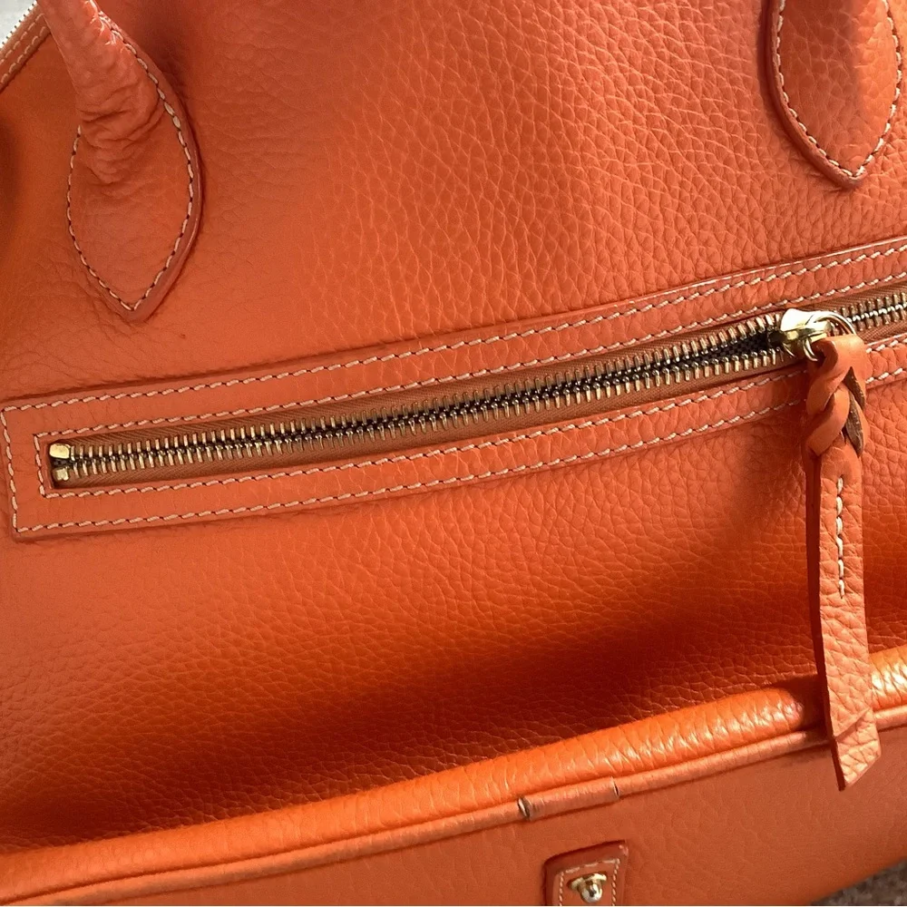 Dooney and Bourke Genuine Leather handbag. Orange - Picture 7 of 10